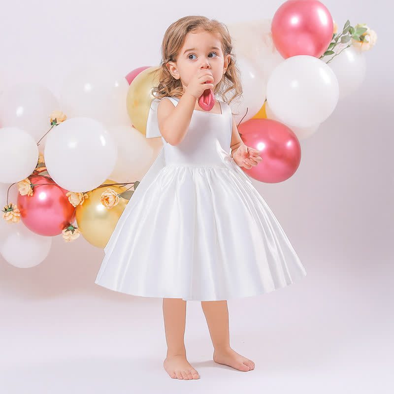 Satin Bow Sleeveless Maxi Dresses - image 2