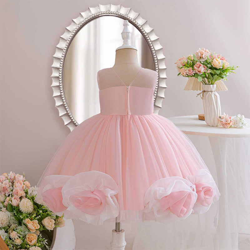 Mesh  Sleeveless Mid-long Dresses - image 3