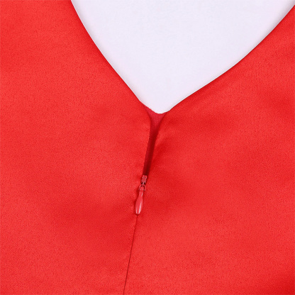 Satin Bow Cap Sleeve Regular Dresses - image 16