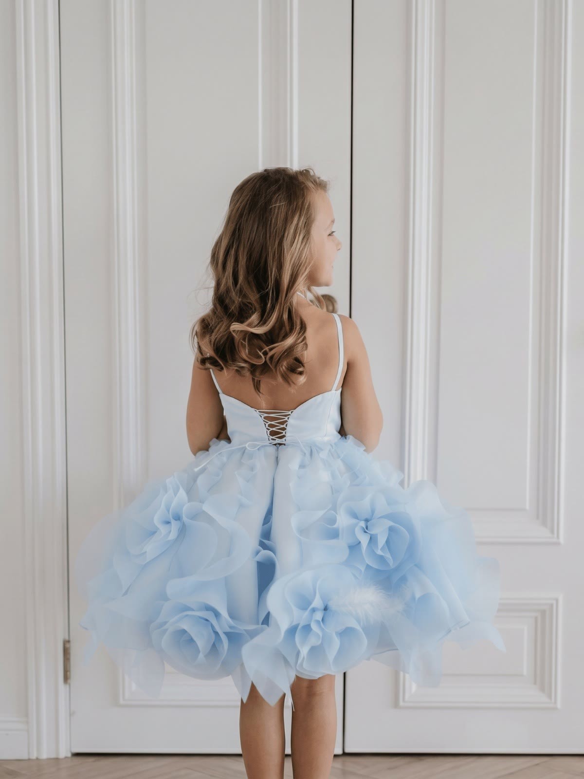 Organza Rosette Sleeveless Midi Dresses - image 4