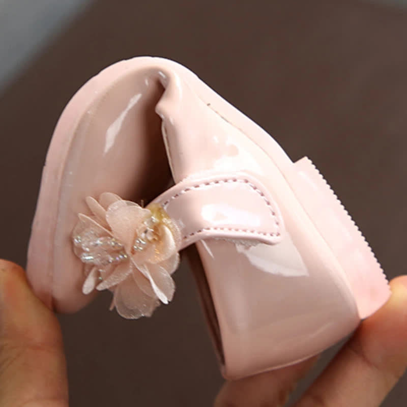 Solid Rosette Almond Toe Mary Janes - image 11
