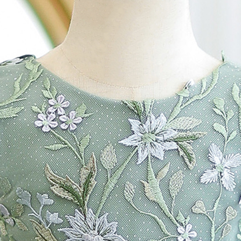 Mesh Embroidery Sleeveless Short Dresses - image 7