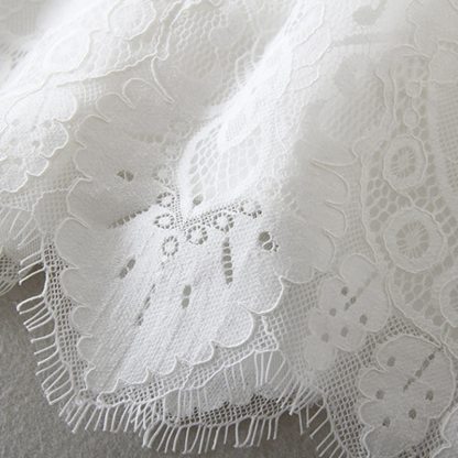 Lace Sash Short Sleeve Maxi Dresses - image 6