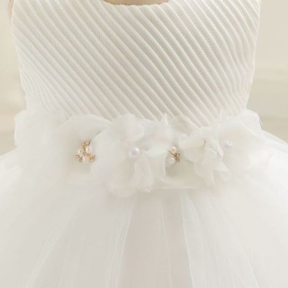 Mesh Rosette Sleeveless Midi Dresses - image 4