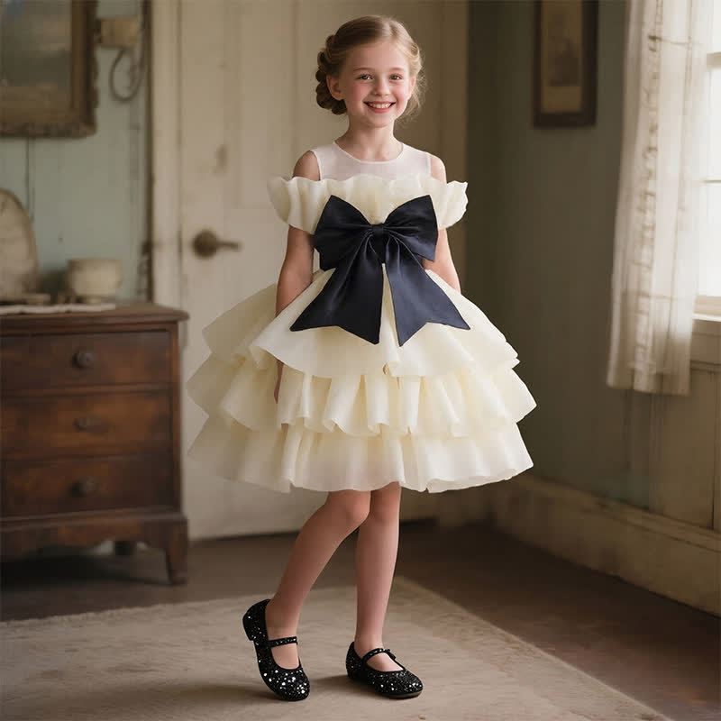 Organza Bow Sleeveless Mid-long Dresses - image 12