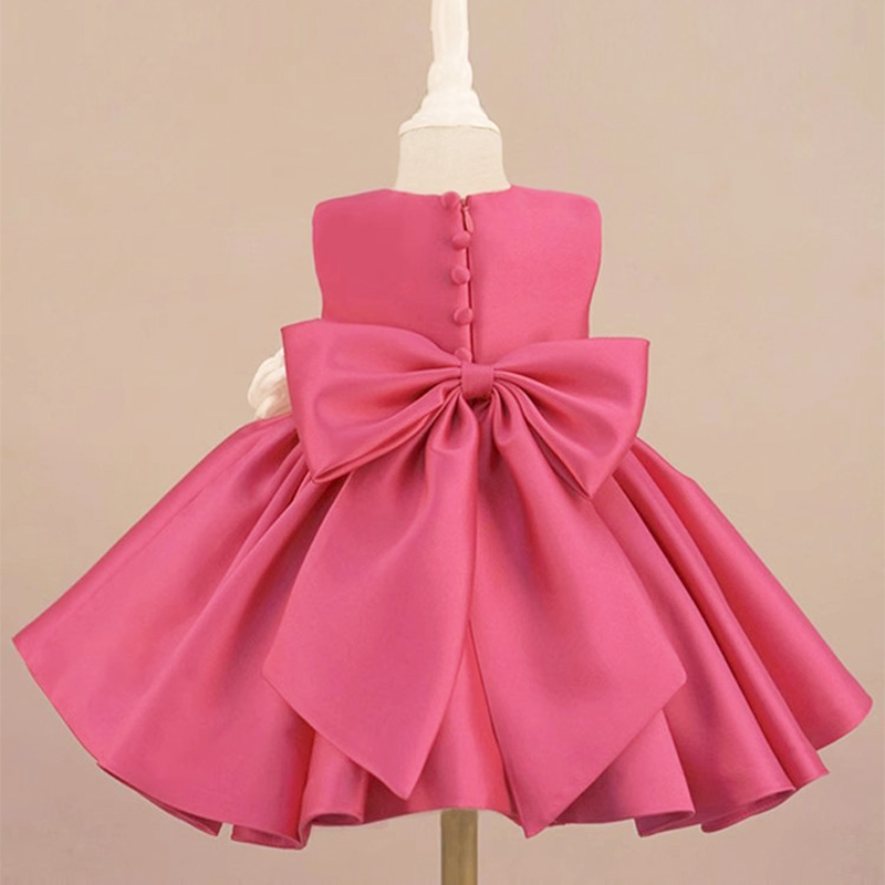 Satin Rosette Sleeveless Midi Dresses - image 3