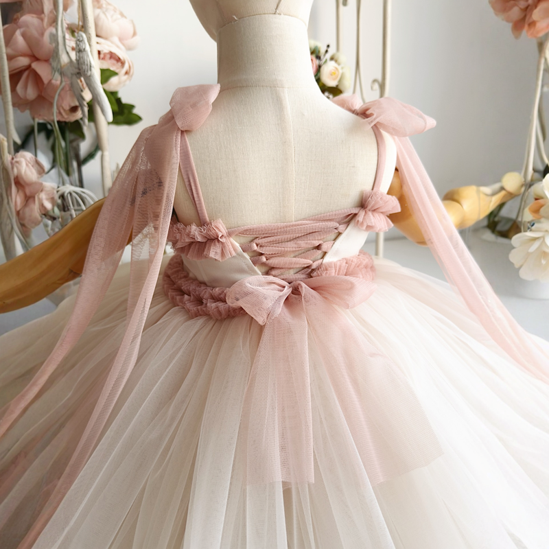 Mesh Bow Sleeveless Short Dresses - image 4