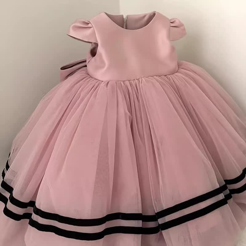 Mesh Bow Cap Sleeve Midi Dresses - image 10