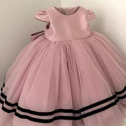 Mesh Bow Cap Sleeve Midi Dresses - image 10