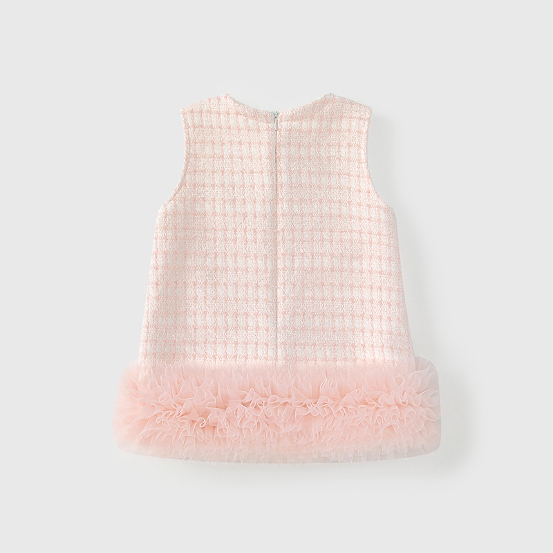 Woolen Fleece Embellished Sleeveless Regular Dresses&two-piece Set - image 13