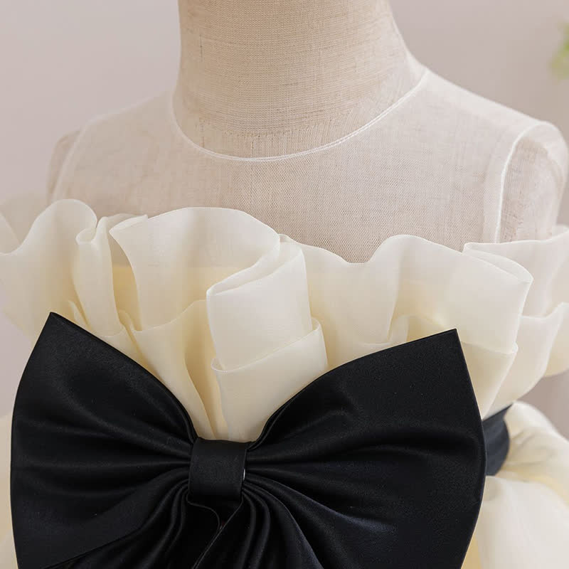 Organza Bow Sleeveless Mid-long Dresses - image 13