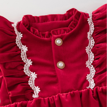 [Archive Sale] Velvet With Hat Long Sleeve Crop Bodysuit - image 5