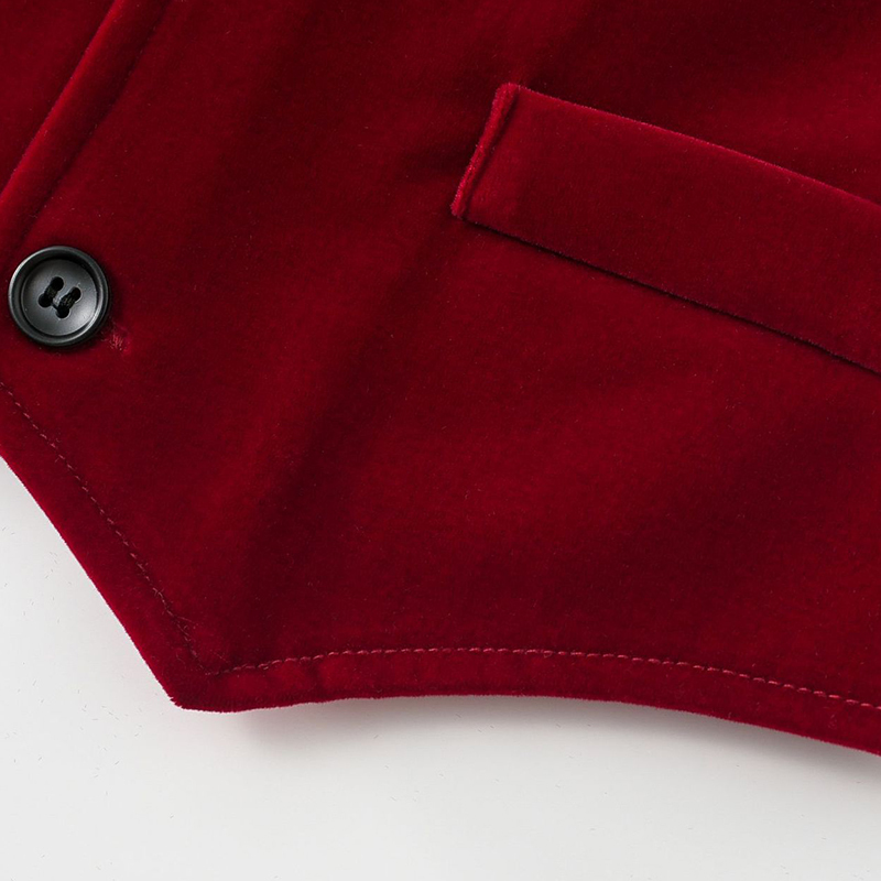 Velvet Bow Long Sleeve Regular Three-piece Set - image 23