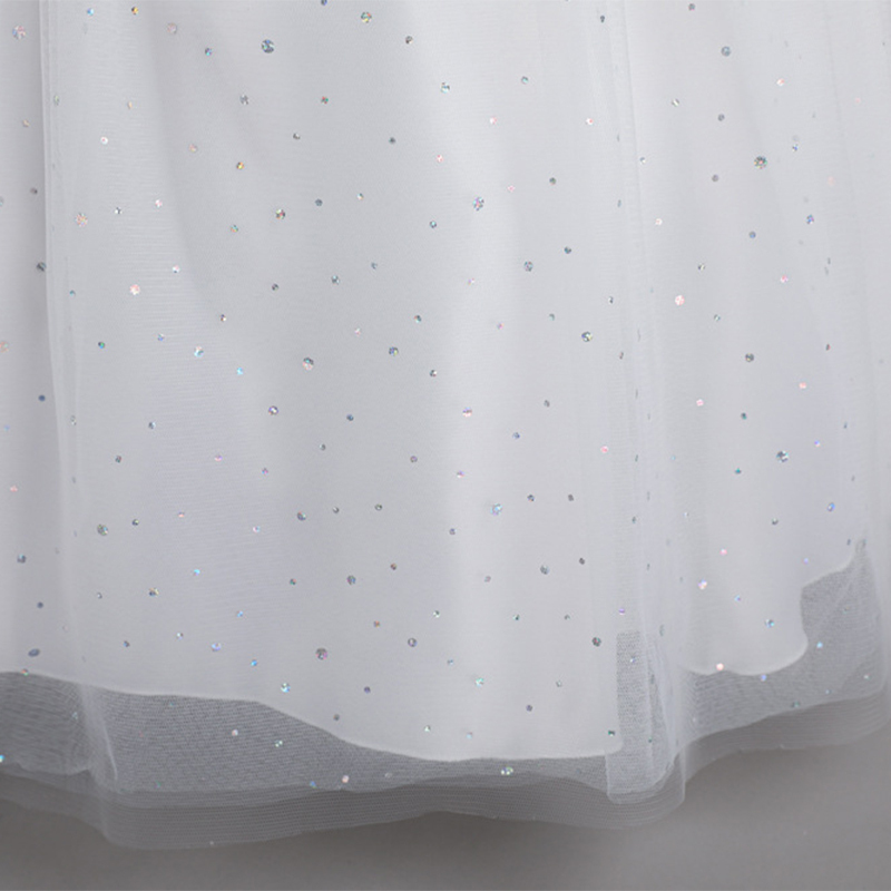 Mesh Bow Lace-up Cap Sleeve Maxi Dresses - image 7