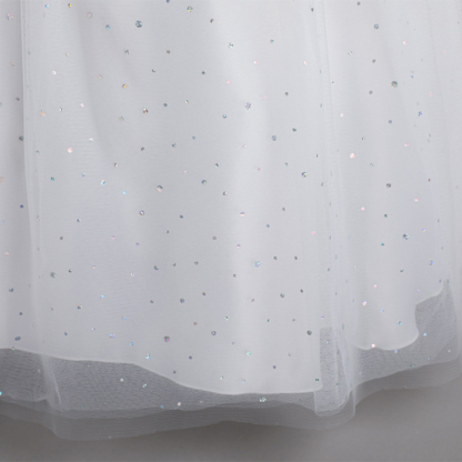 Mesh Bow Lace-up Cap Sleeve Maxi Dresses - image 7