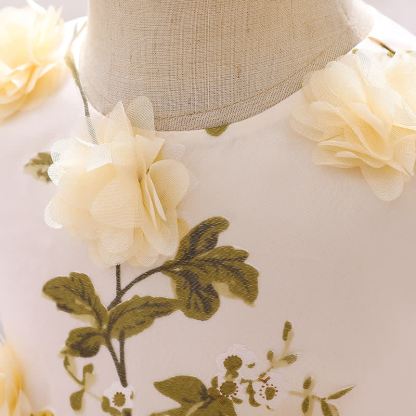 Mesh Rosette Sleeveless Midi Dresses - image 22