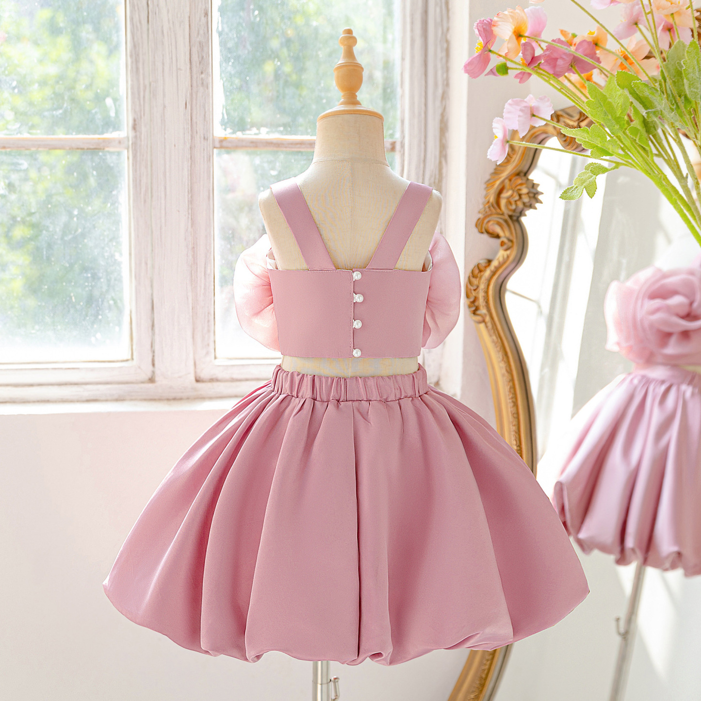 Satin Split Joint Sleeveless Midi Two-piece Set - image 7