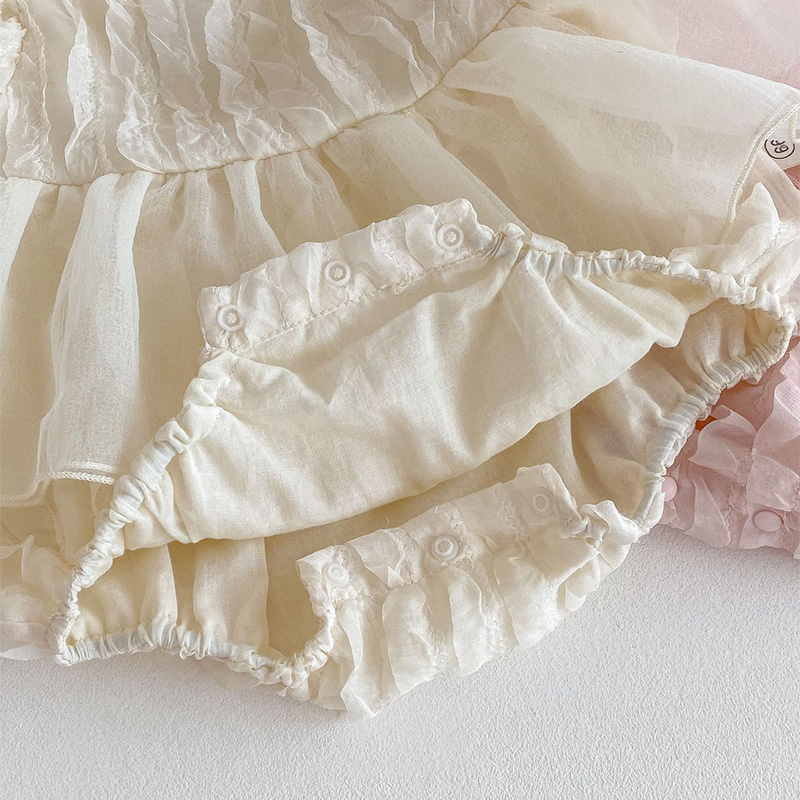 Chiffon Rosette Short Sleeve Regular Dresses - image 15