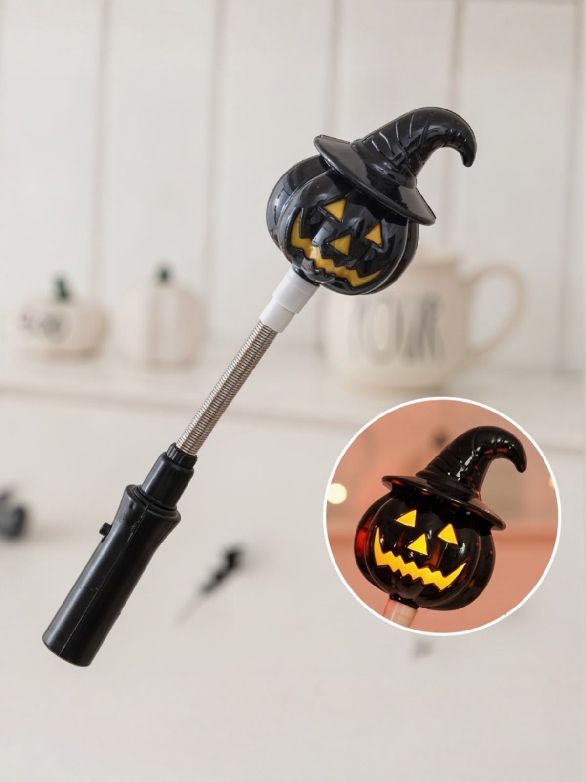 Halloween Magic Wand - Black Hat Pumpkin - 25cm - image 4
