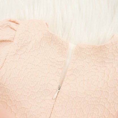 [Archive Sale] Jacquard Bow Long Sleeve Mid-long Dresses - image 6