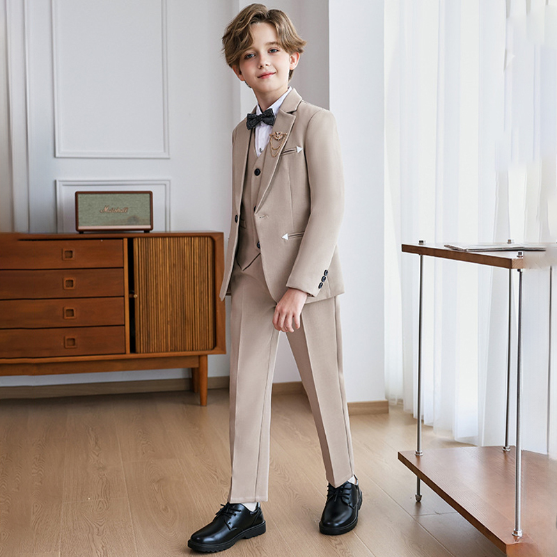 [Archive Sale] Chemical Fiber Blend Bow Long Sleeve Regular Five-piece Formal Suit - image 2