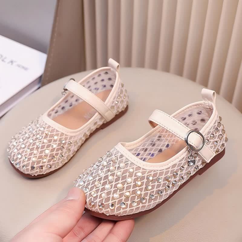 Solid Rhinestones Round Toe Flats  - image 2