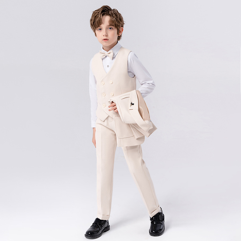 Chemical Fiber Blend Bow Regular Sleeve Regular Formal Suit - image 19
