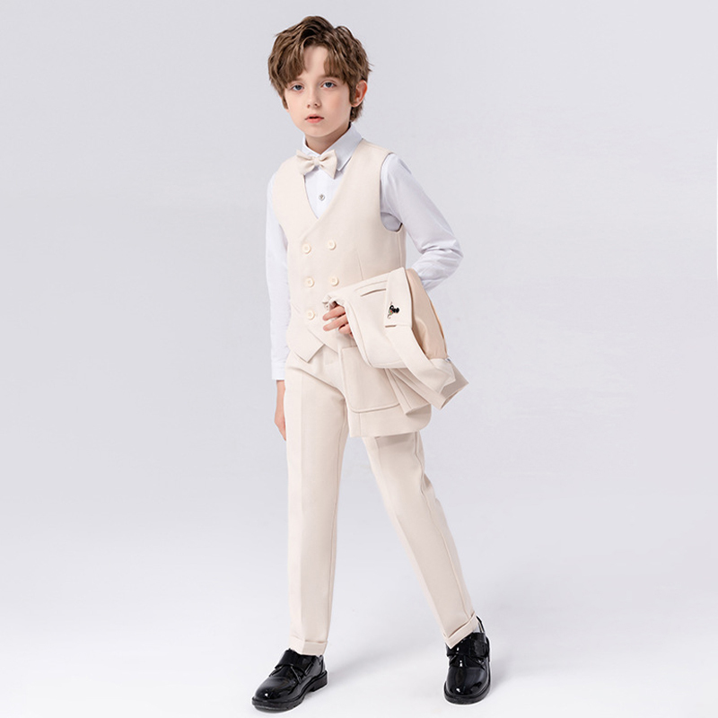 Chemical Fiber Blend Bow Regular Sleeve Regular Formal Suit - image 19