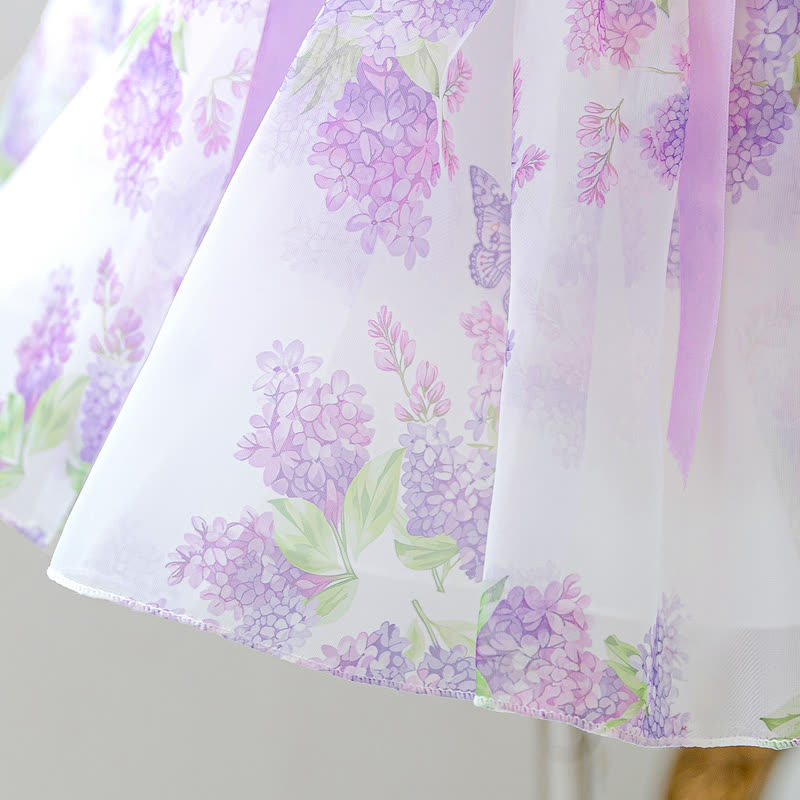 Organza Bow Short Sleeve Midi Dresses - image 7