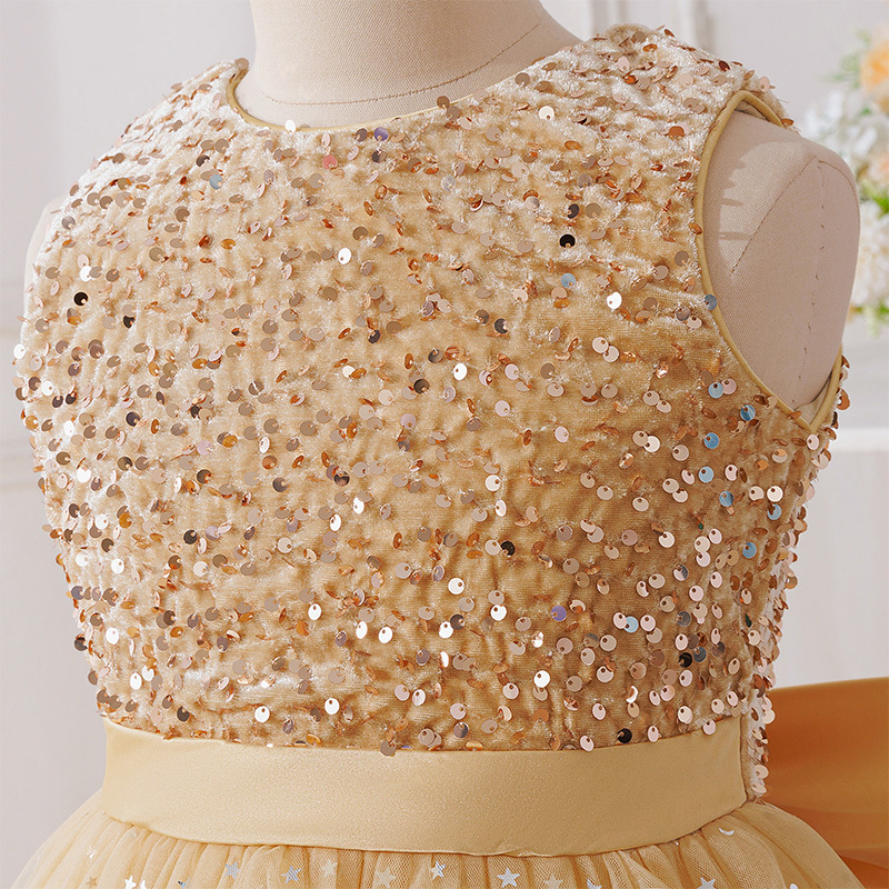 Mesh Sequins Sleeveless Maxi Dresses - image 4