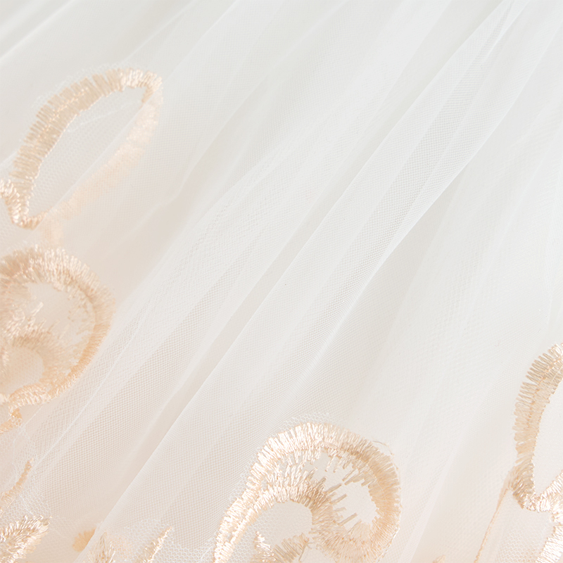 Mesh Applique Sleeveless Maxi Dresses - image 12