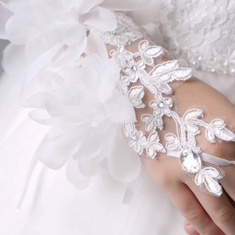 Solid Rosette Gloves - image 4