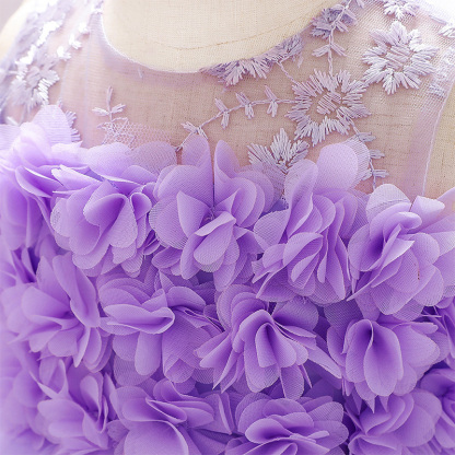 Mesh Rosette Sleeveless Midi Dresses - image 33