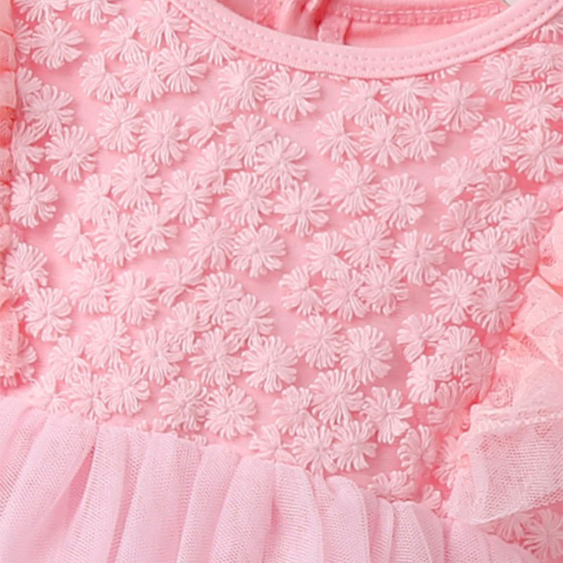 Cotton Lace Folds Long Sleeve Regular Bodysuit - image 6