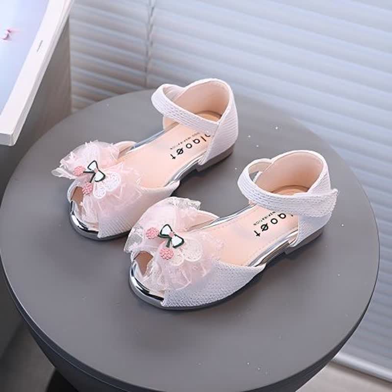 Solid Rhinestones Butterfly Open Toe Mary Janes - image 4