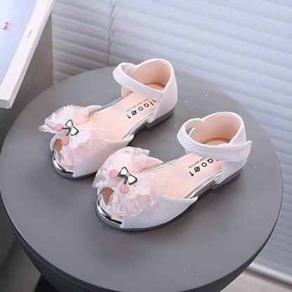 Solid Rhinestones Butterfly Open Toe Mary Janes - image 4