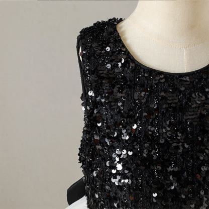 [Archive Sale] Glitter Bow Tiered Sleeveless Midi Dresses - image 4