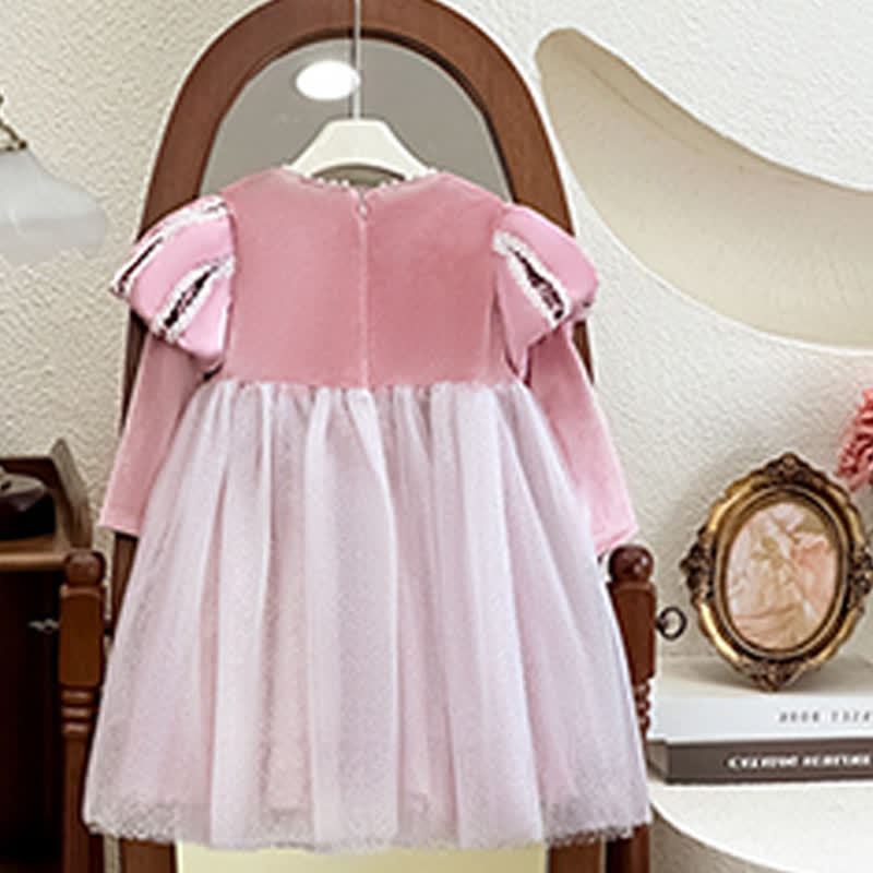 Velvet Lace-up Long Sleeve Midi Dresses - image 5