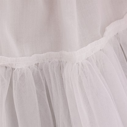 Satin Lace Edge Fluffy Short Sleeve Short Dresses With Headscarf - image 8