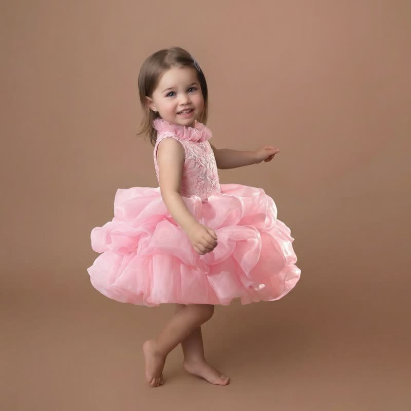 Chemical Fiber Blend Tiered Sleeveless Midi Dresses - image 10