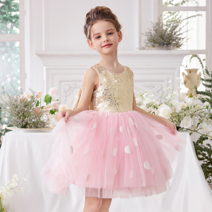 Glitter Bow Sleeveless Midi Dresses - image 3