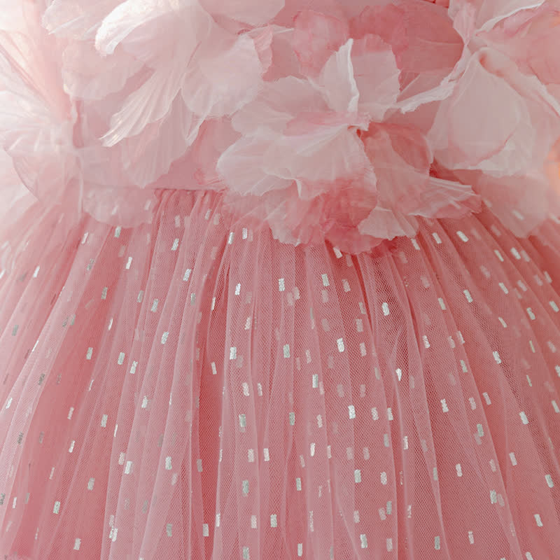 Mesh Rosette Sleeveless Midi Dresses - image 5