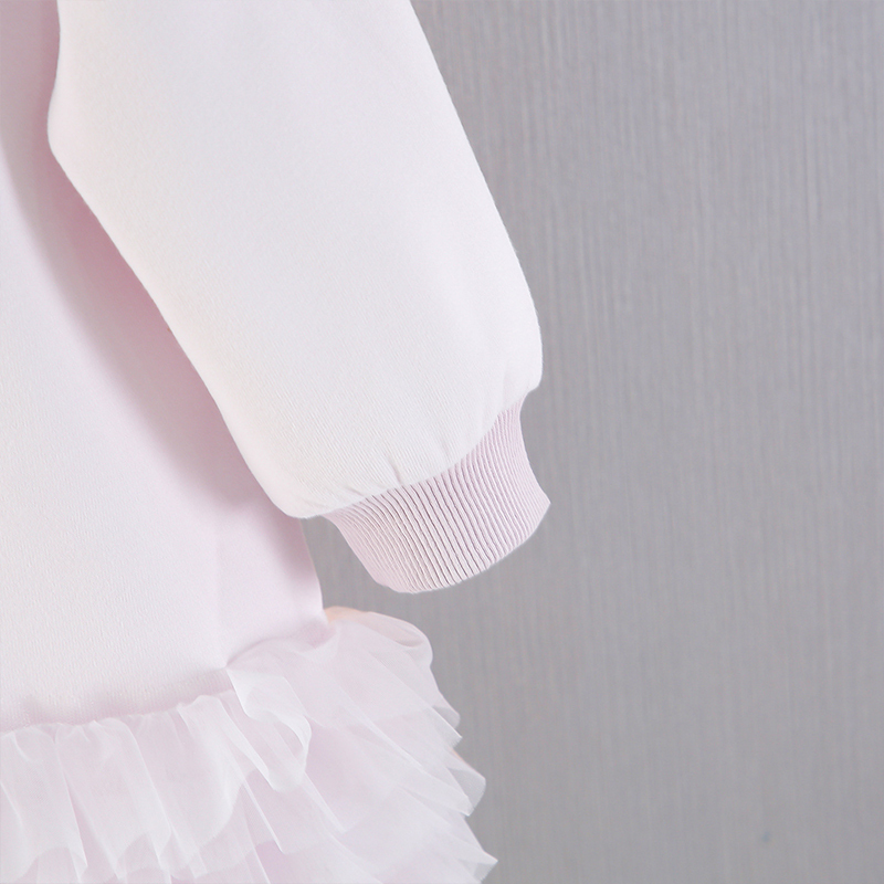 [Archive Sale] Fleece Fabric Pendant Long Sleeve Midi Dresses - image 8