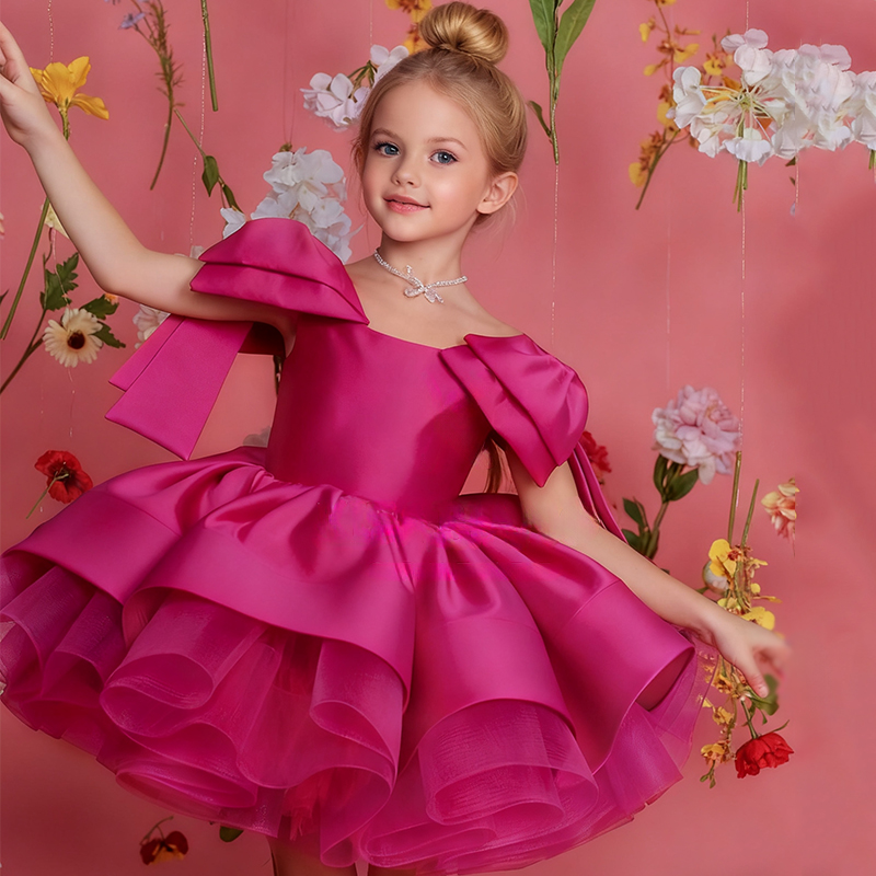 Satin Bow Sleeveless Regular Dresses - image 9