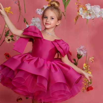 Satin Bow Sleeveless Regular Dresses - image 9