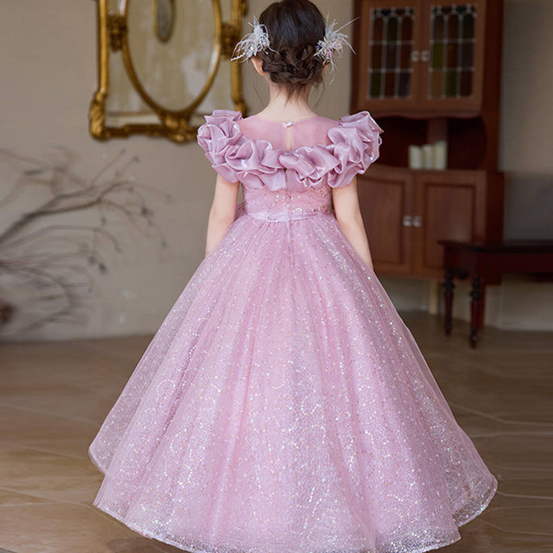 Mesh Fluffy Sleeveless Maxi Dresses - image 11