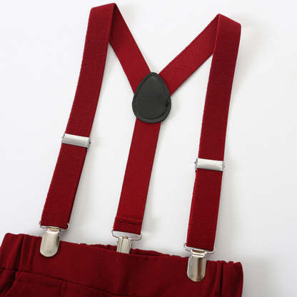 100% Cotton Cotton-Blend Bow Overalls Regular Sleeve Regular Formal Suit - image 13