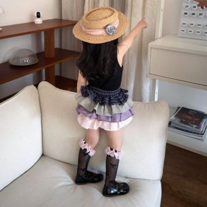 Solid Rosette Socks - image 12
