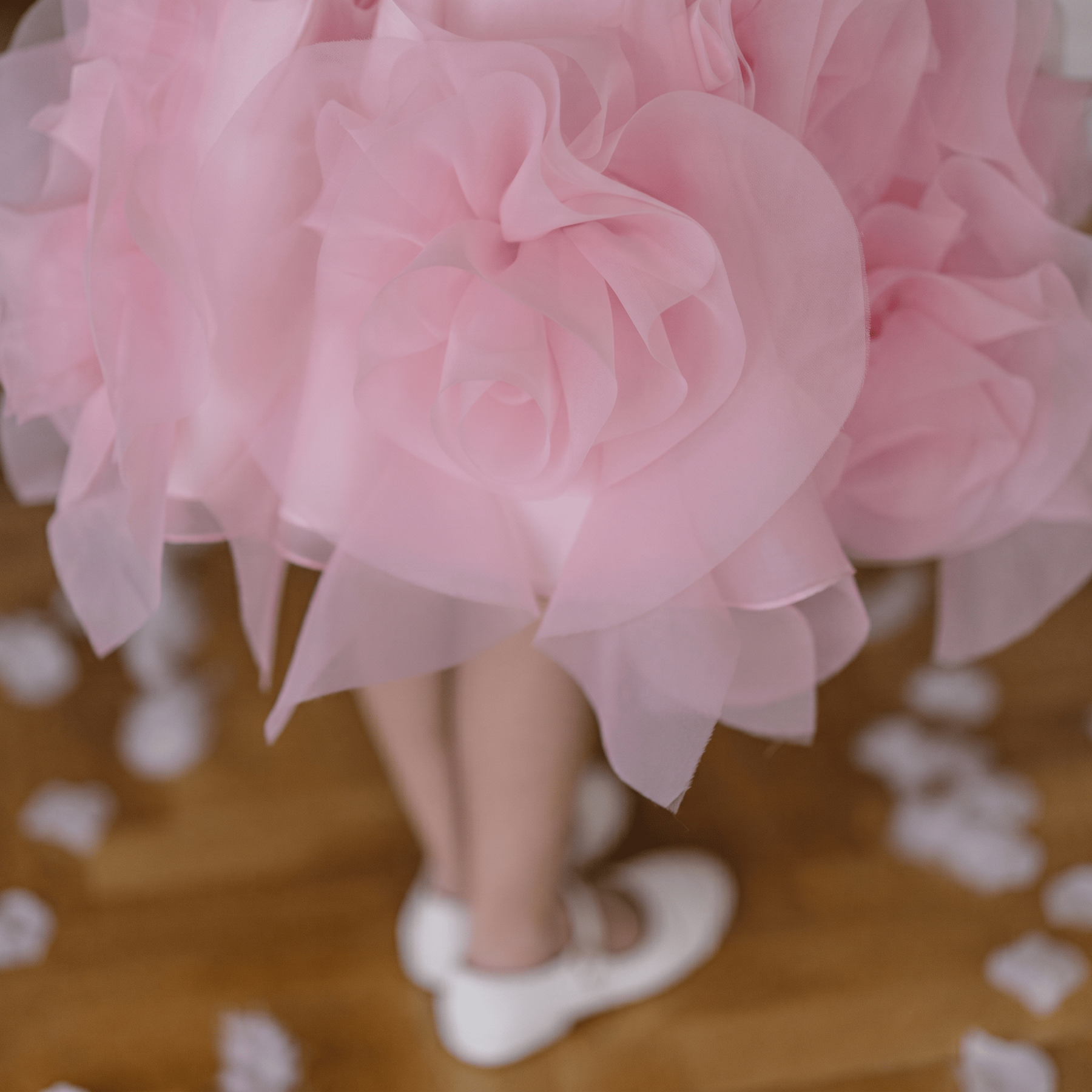 Organza Rosette Sleeveless Midi Dresses - image 6
