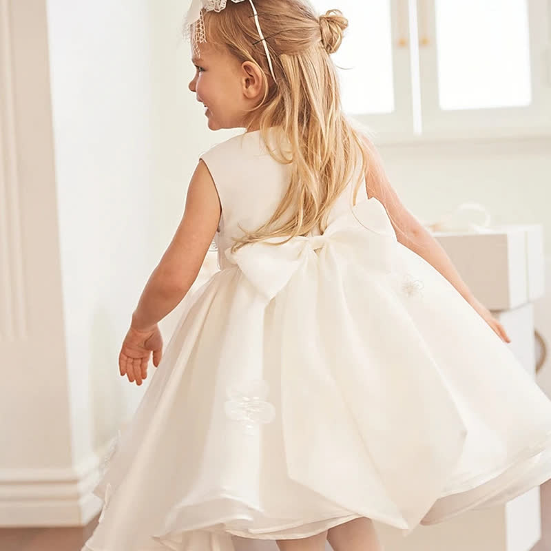 Organza Rosette Sleeveless Mid-long Dresses - image 3